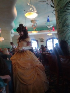 Belle at Ariel's Grotto